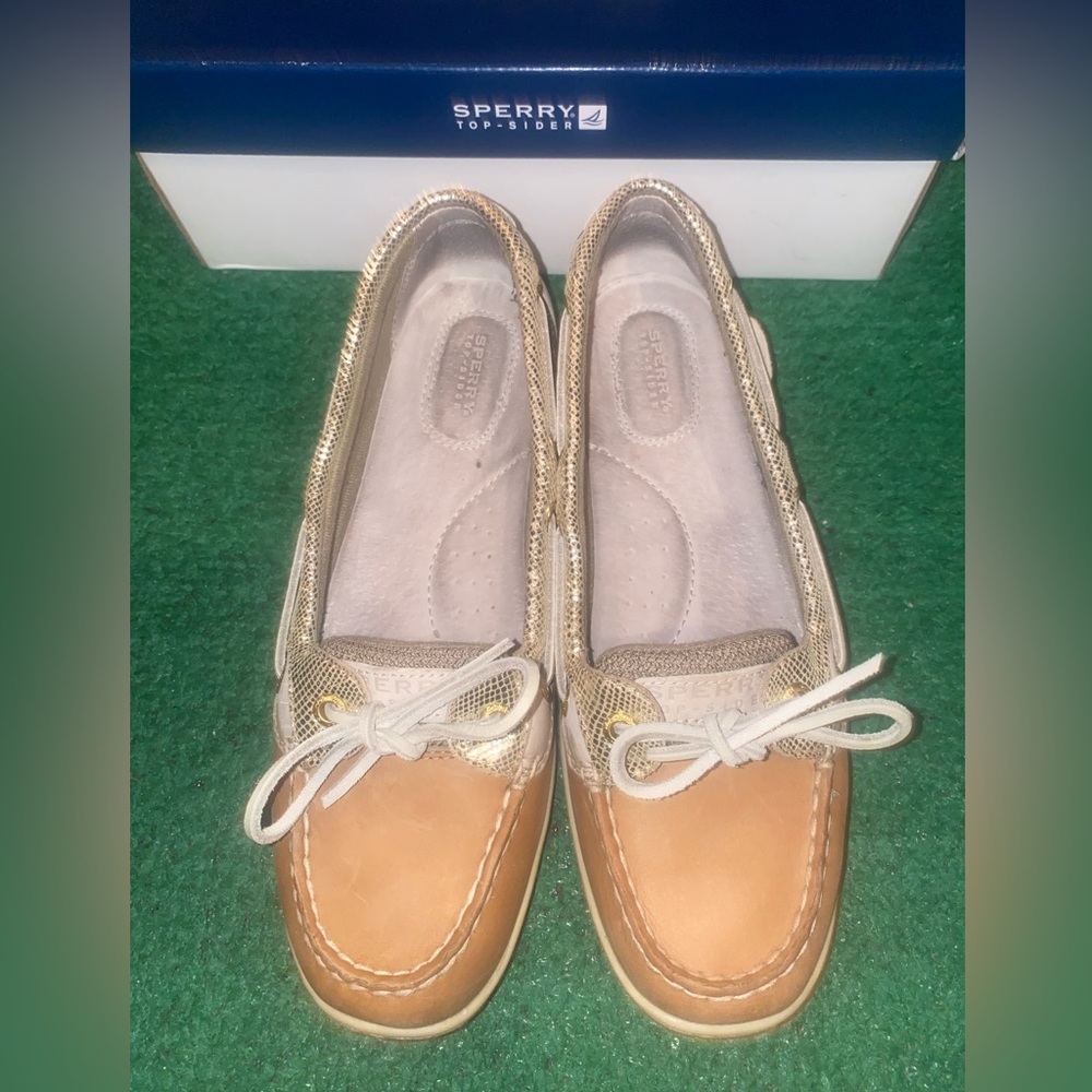 Sperry Angelfish Python Linen-Gold - image 3